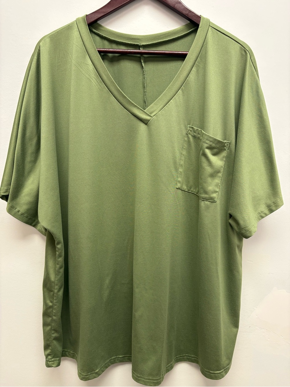 4 for $25 💚 Sage Green Pocket Tee 5XL 💚